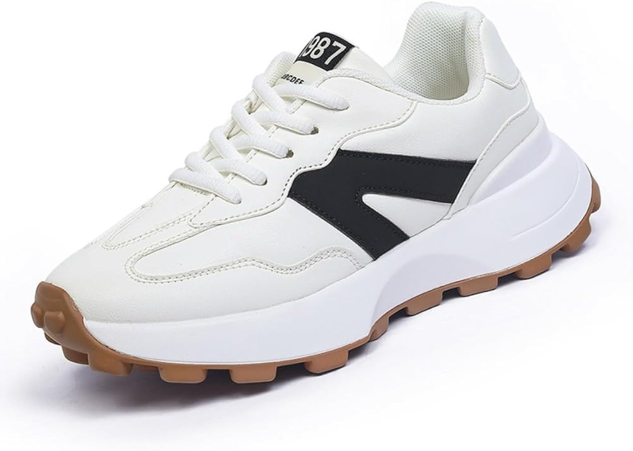 Geerta Women's Fashionable Lace Up Front Letter Design Low Top Sneakers, Casual Comfortable Sport... | Amazon (US)