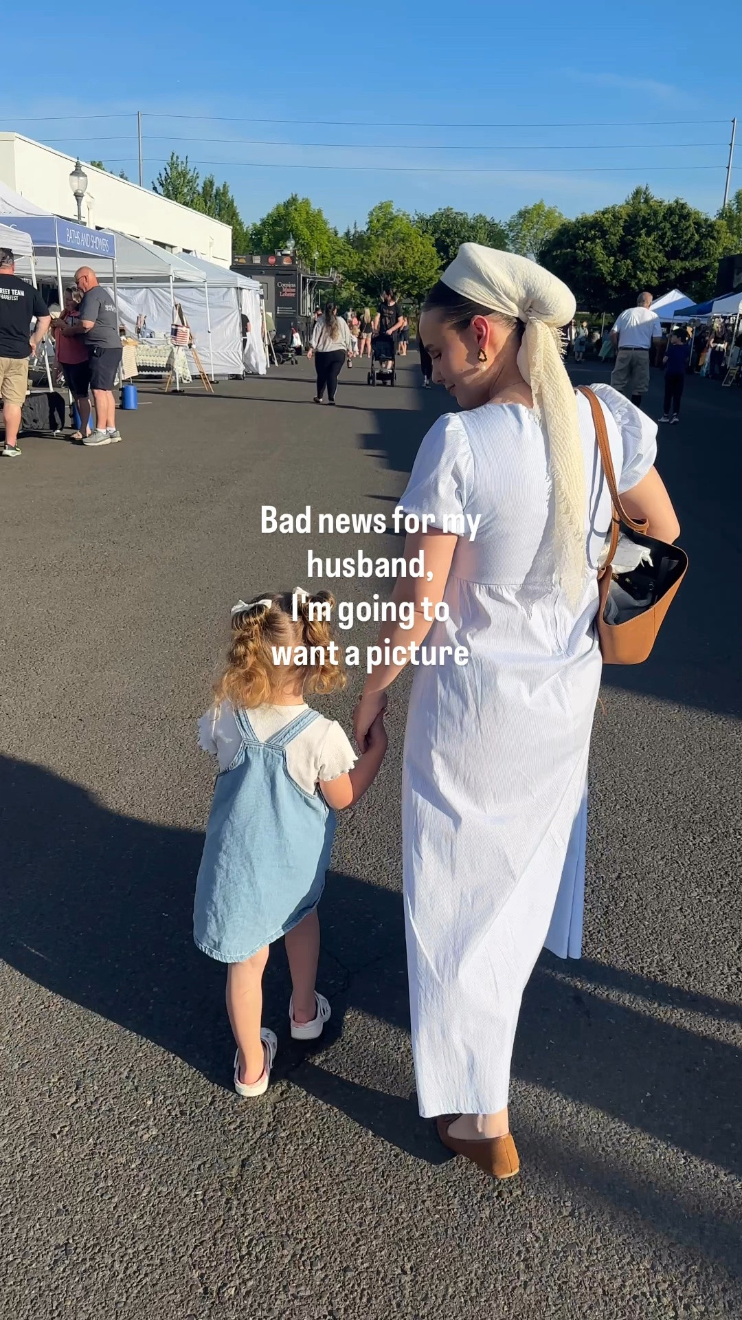 White and blue striped maxi/midi dress puff sleeves spring/summer outfit inspo brown everyday flats suede large tote toddler outfit inspo

#LTKootd #LTKMothersDay #LTKKids