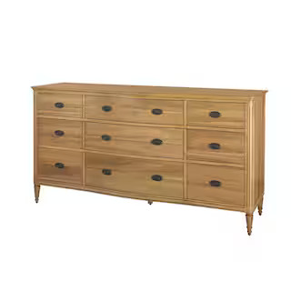 Ashdale 9-Drawer Patina Dresser (66.5 in. W x 20 in. D x 35.5 in. H) | The Home Depot