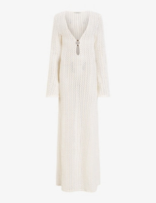 Karma cut-out long-sleeve knitted maxi dress | Selfridges