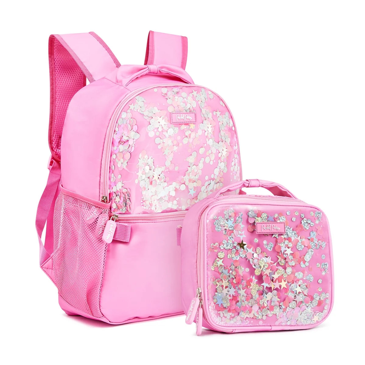 Backpack and Insulated Lunchbox Set, Packed Party 'Pretty in Pink Just Add Sparkle', Nylon, 17x 1... | Walmart (US)