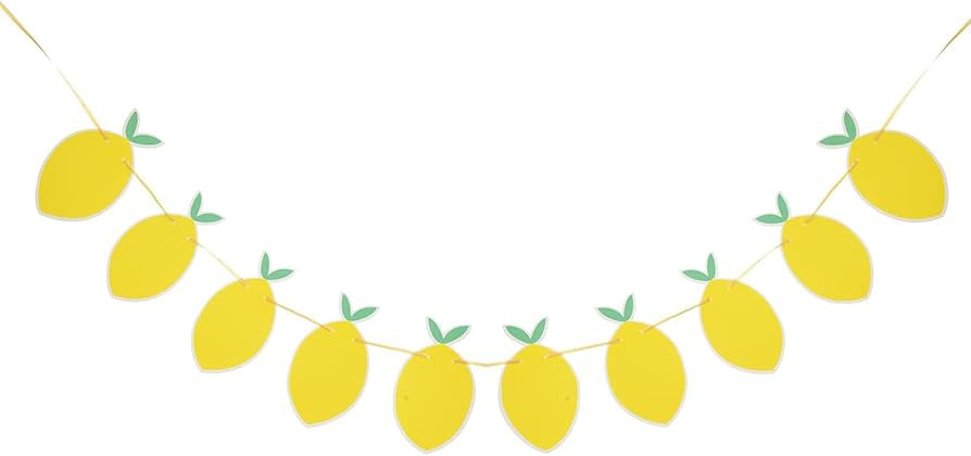 Lemon Banner, Citrus Lemonade Party Sign,Yellow Birthday Decorations, Boy Girl Baby Shower Theme ... | Amazon (US)