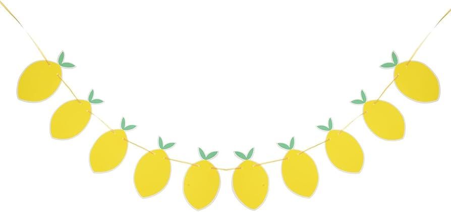 Lemon Banner, Citrus Lemonade Party Sign,Yellow Birthday Decorations, Boy Girl Baby Shower Theme ... | Amazon (US)