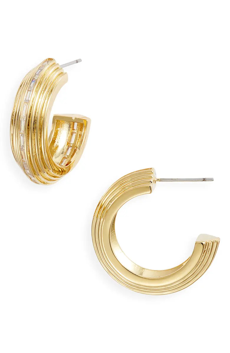 Cubic Zirconia Hoop Earrings | Nordstrom