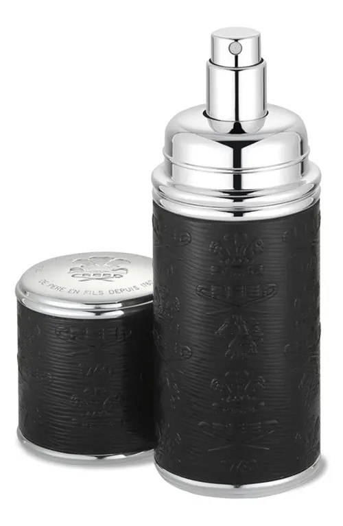 Creed Refillable Deluxe Leather Atomizer in Black/silver Trim at Nordstrom, Size 1.7 Oz | Nordstrom