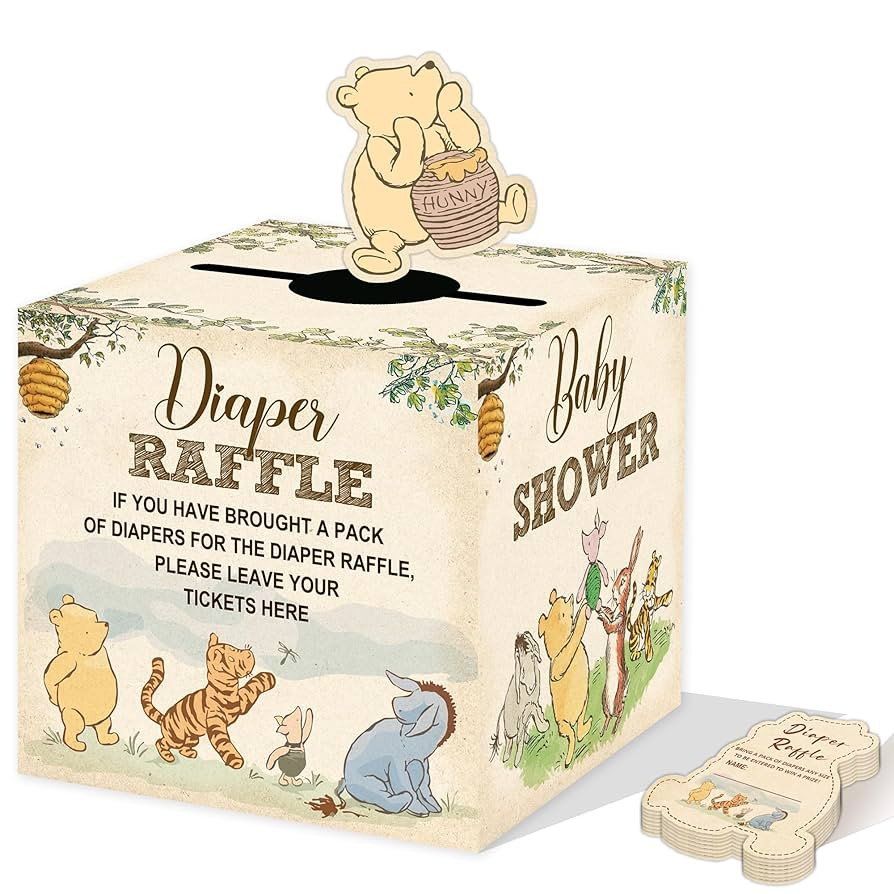 Winnie Baby Shower Decorations, Pooh Party Decorations, the Pooh Baby Shower Games, Winnie Diaper... | Amazon (US)