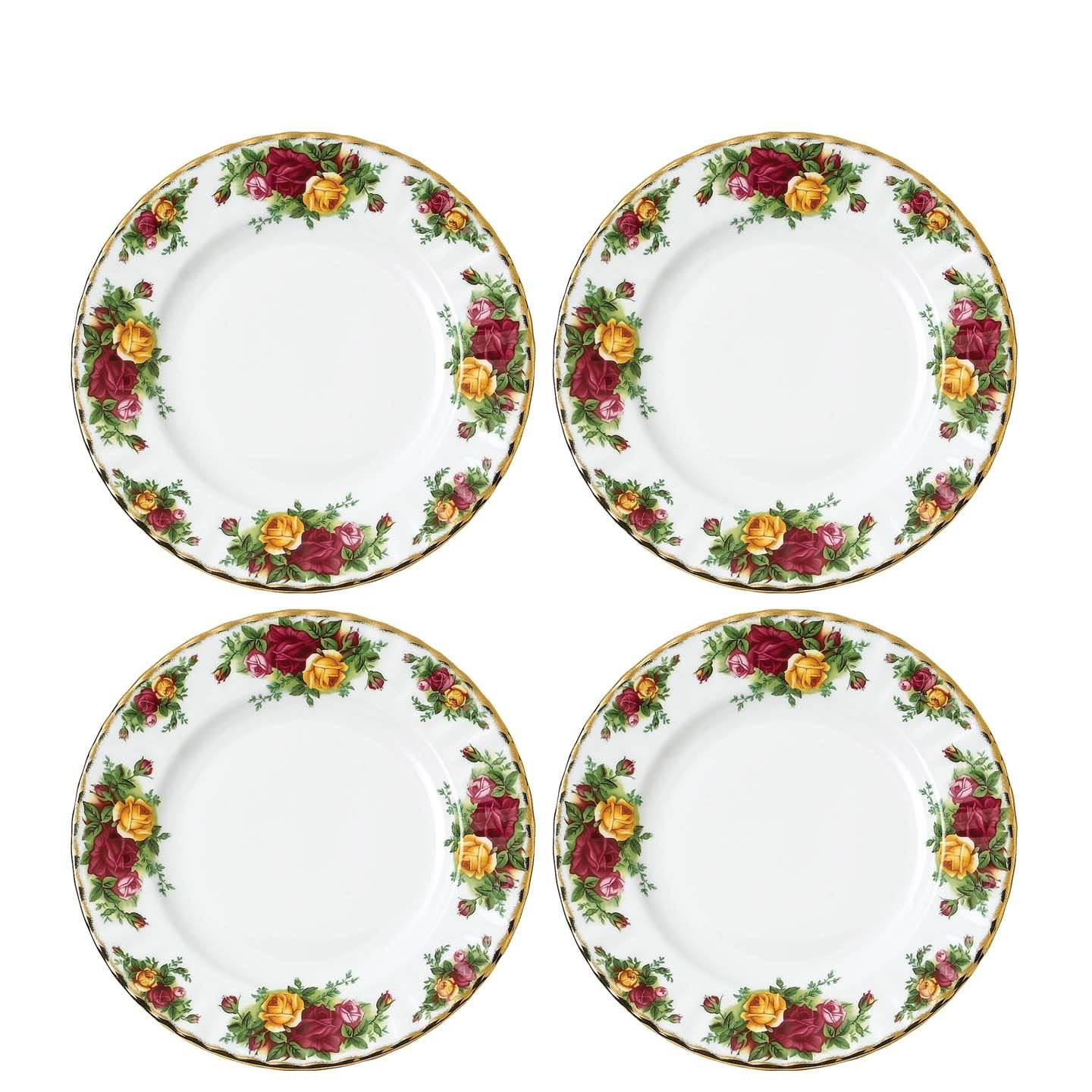 Royal Albert Old Country Roses Salad Plate, Set of 4 | Royal Albert | Wedgwood