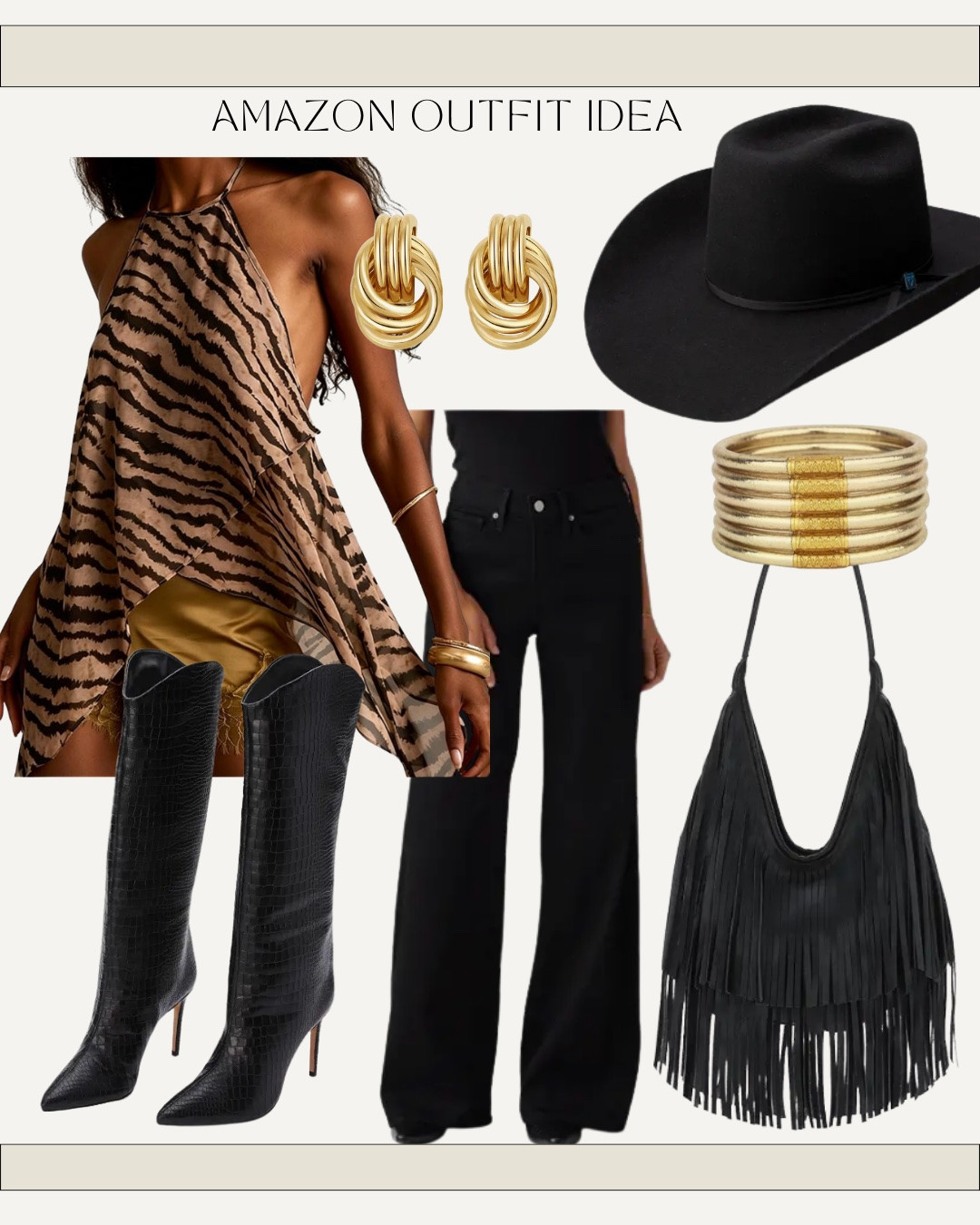 Date night outfit idea, fall country concert outfit idea , cowboy hat, cowgirl hat, rodeo, NFR outfit , girls night out. Tiger and zebra print are in for fall and winter . Western fashion outfit idea from Amazon

#LTKgrwm #LTKootd #LTKdayinmylife