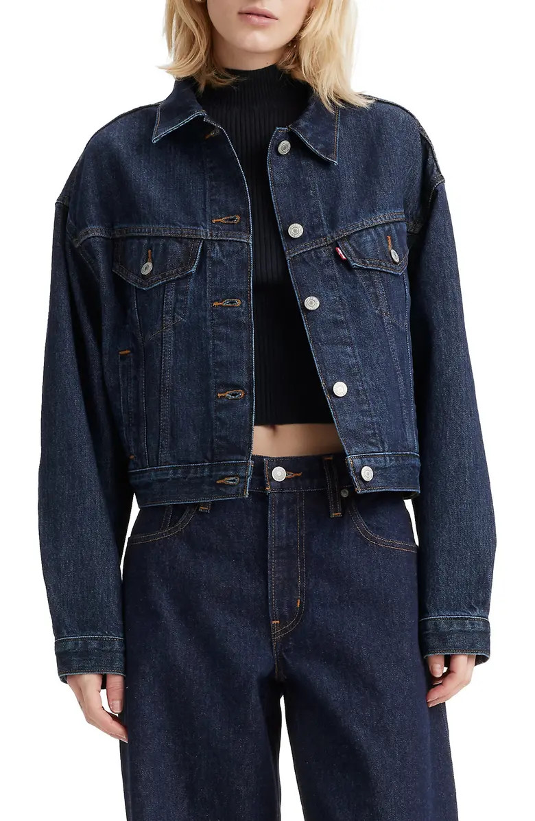 Shrunken '90s Denim Trucker Jacket | Nordstrom