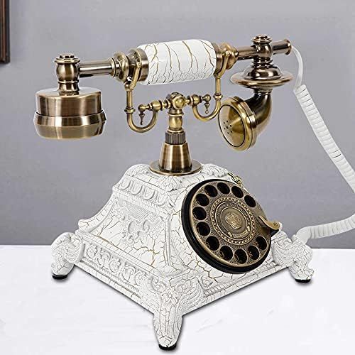 Ethedeal White Vintage Antique Telephone,Desk Home Office Vintage Decorative Telephone,Home Rotar... | Amazon (US)