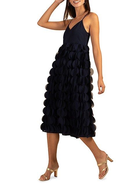Trina Turk Carolina Circular Applique Midi-Dress | Saks Fifth Avenue