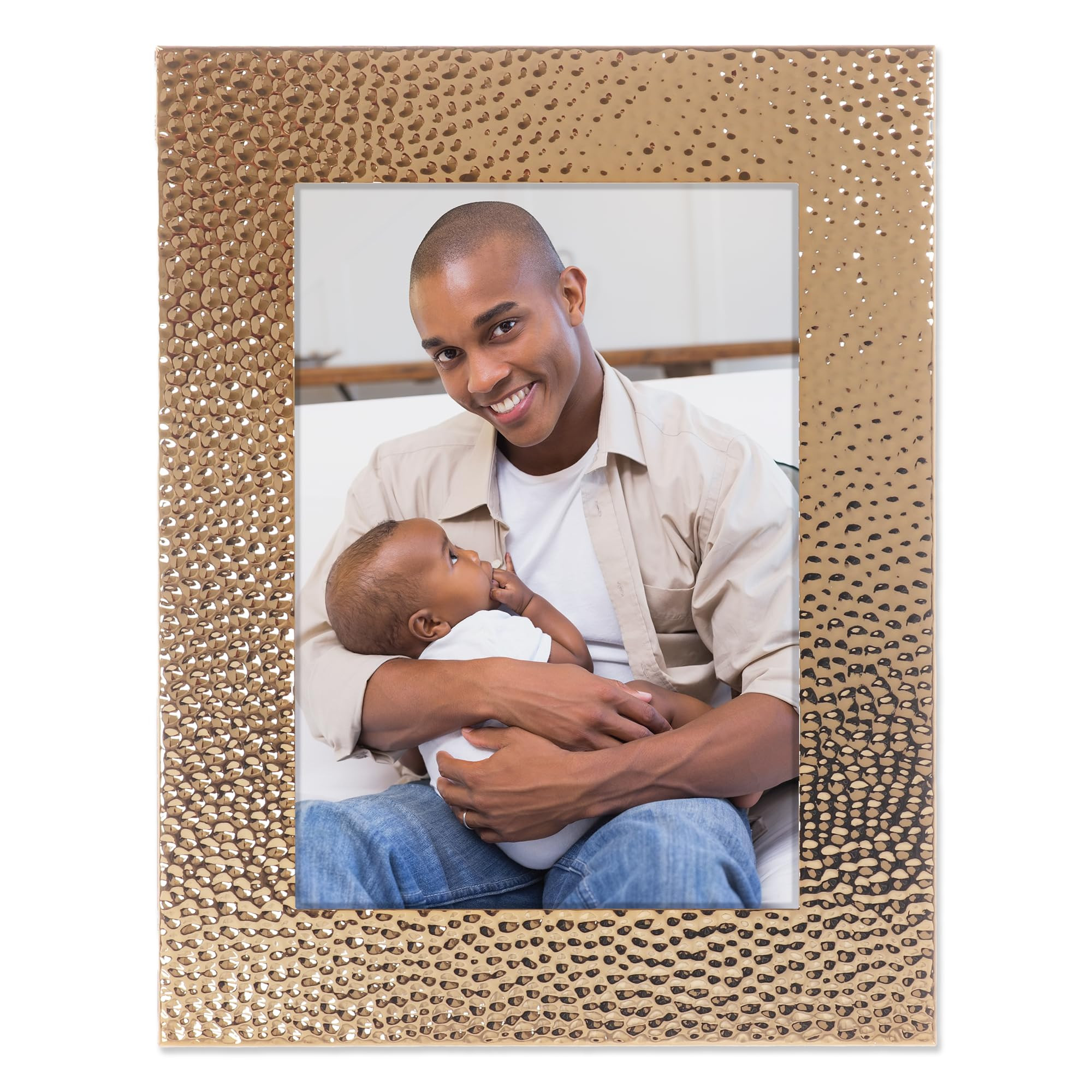 Lawrence Frames Metal Frame, Hammered, Gold | Amazon (US)