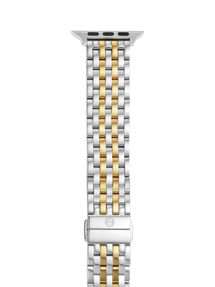 Apple® Watch 18K Goldplated & Stainless Steel Bracelet Strap/38/40/41 & 42/44/45/49MM | Saks Fifth Avenue