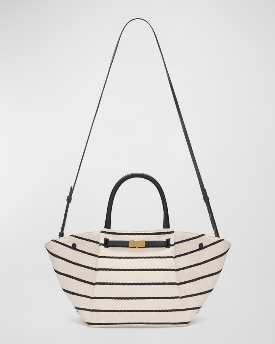 DeMellier Midi New York Buckle Leather Tote Bag | Neiman Marcus
