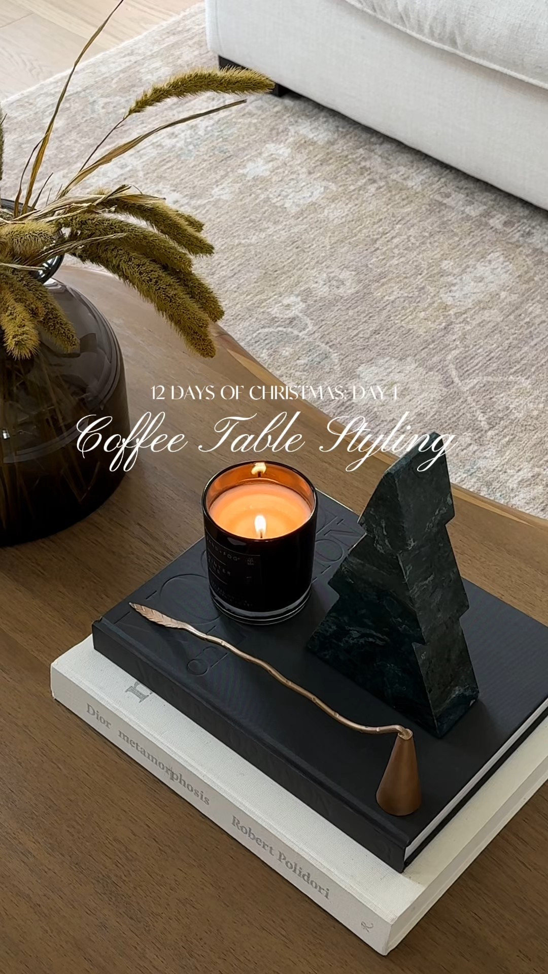 Easy and stylish way to style your coffee table for Christmas! 

#LTKHome #LTKHoliday #LTKGiftGuide