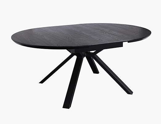 Acanva Extension Oval/Round Dining Table for 6, Expandable Butterfly Leaf & Sturdy Base, Suit for... | Amazon (US)