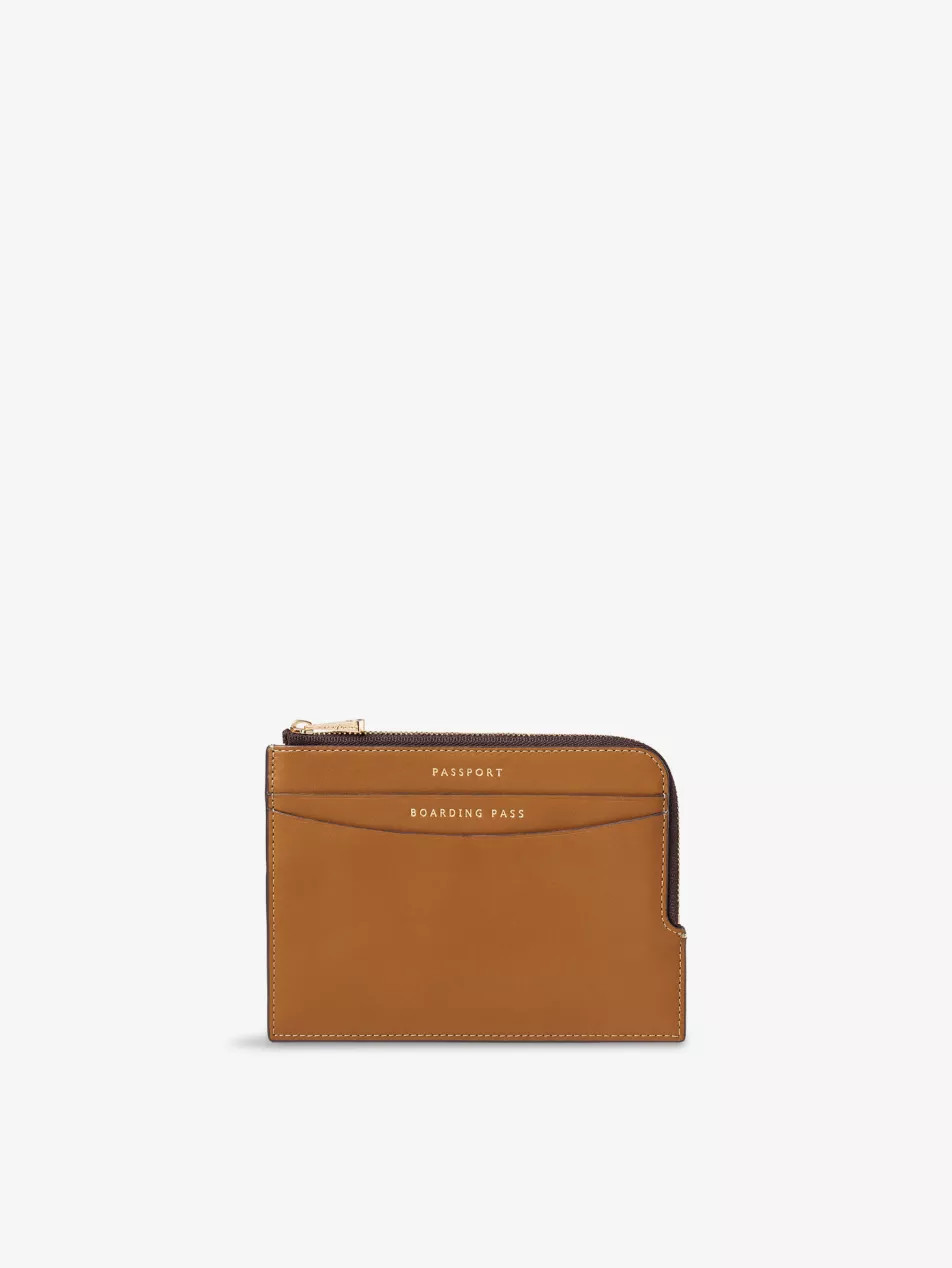 Travel Zipped Leather Wallet | Selfridges