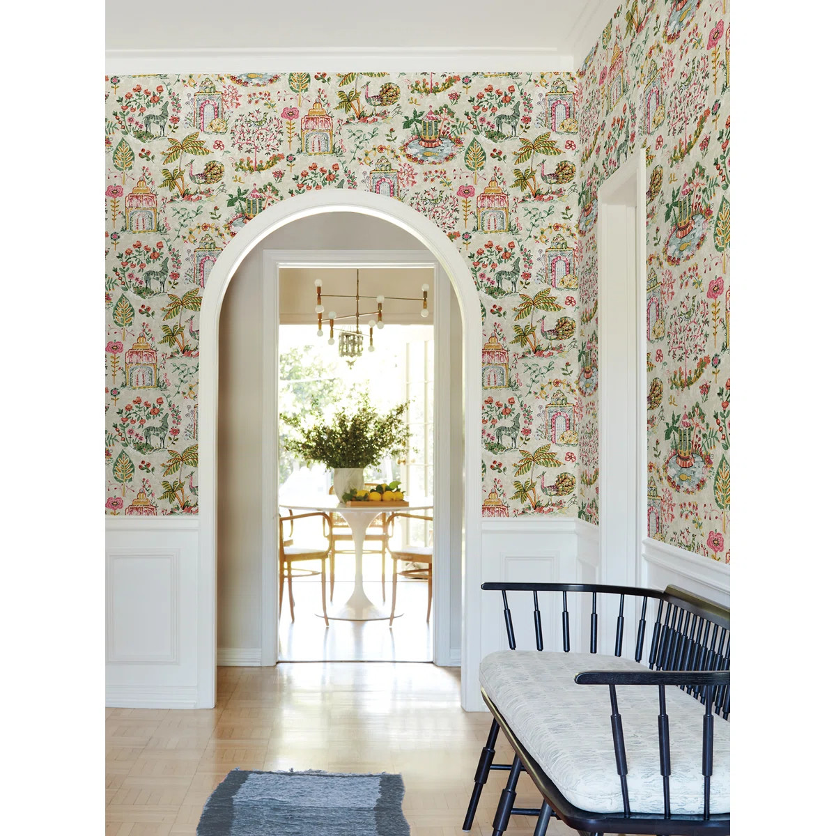 Parc Multicolor Garden Dreams Wallpaper | Wayfair North America