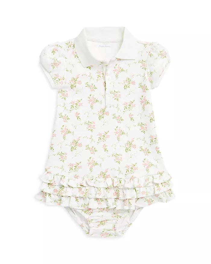 Girls' Floral Cotton Polo Dress & Bloomers - Baby | Bloomingdale's (US)