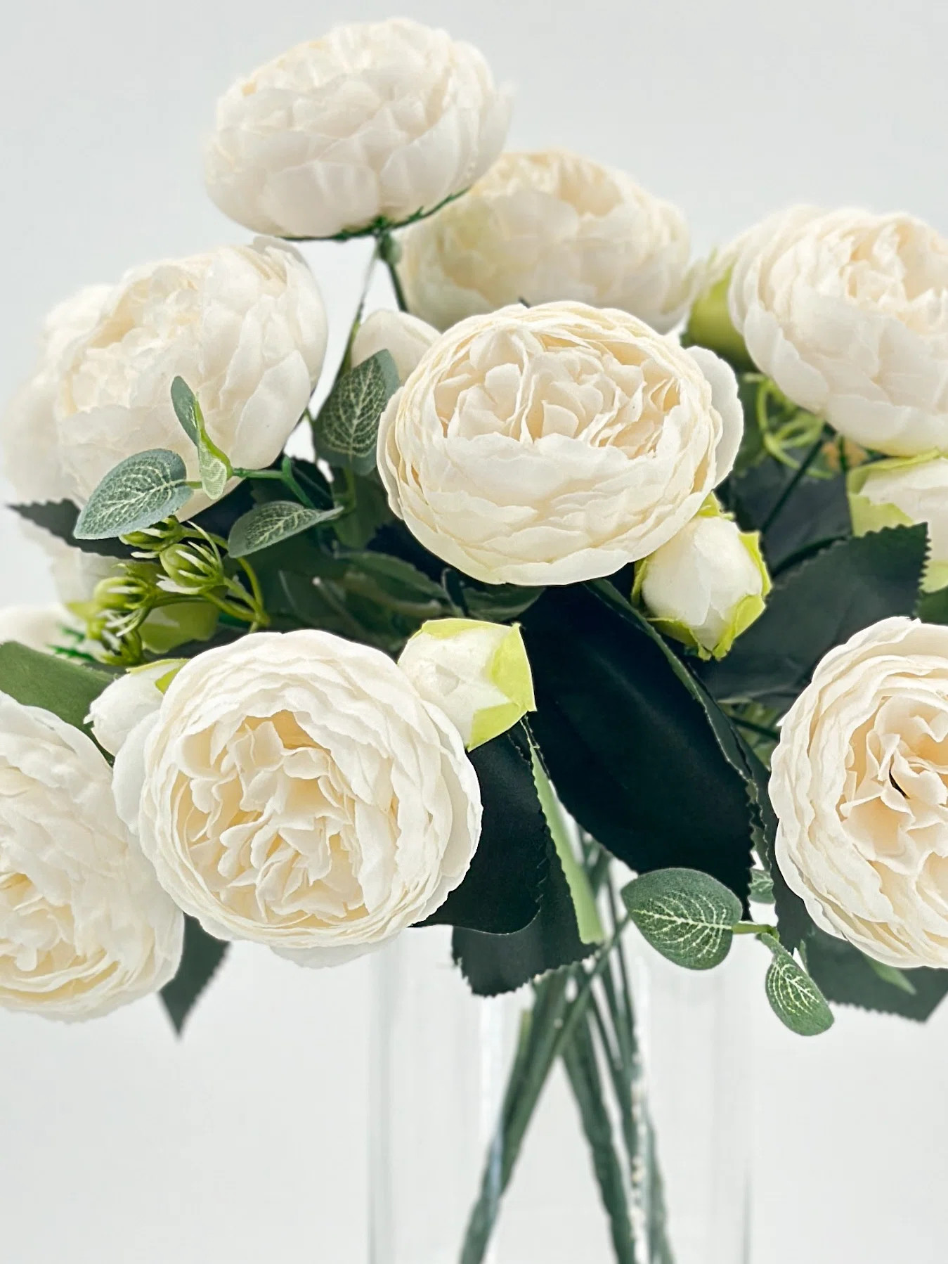 Rose Peony Arrangement, Artificial Faux Centerpiece | Wayfair North America