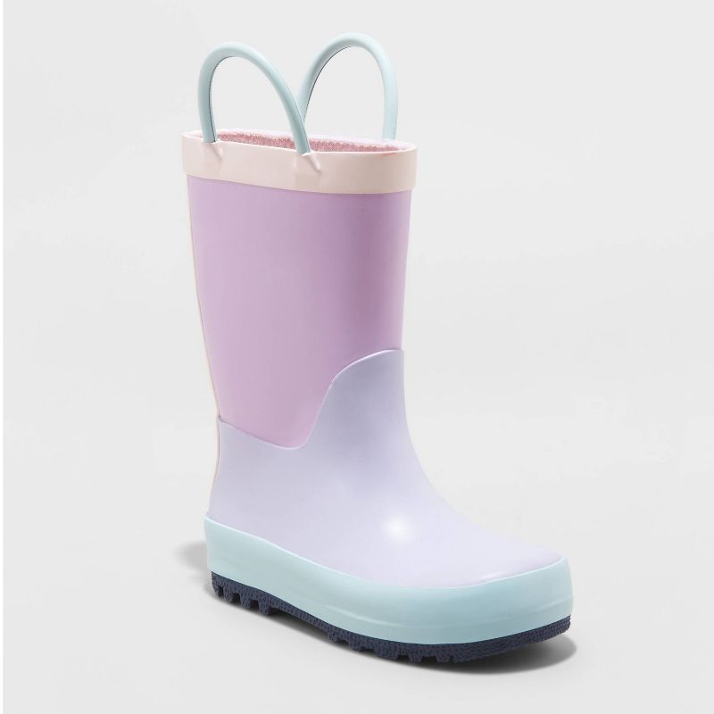 Toddler Girls' Ali Colorblock Rain Boots - Cat & Jack™ | Target