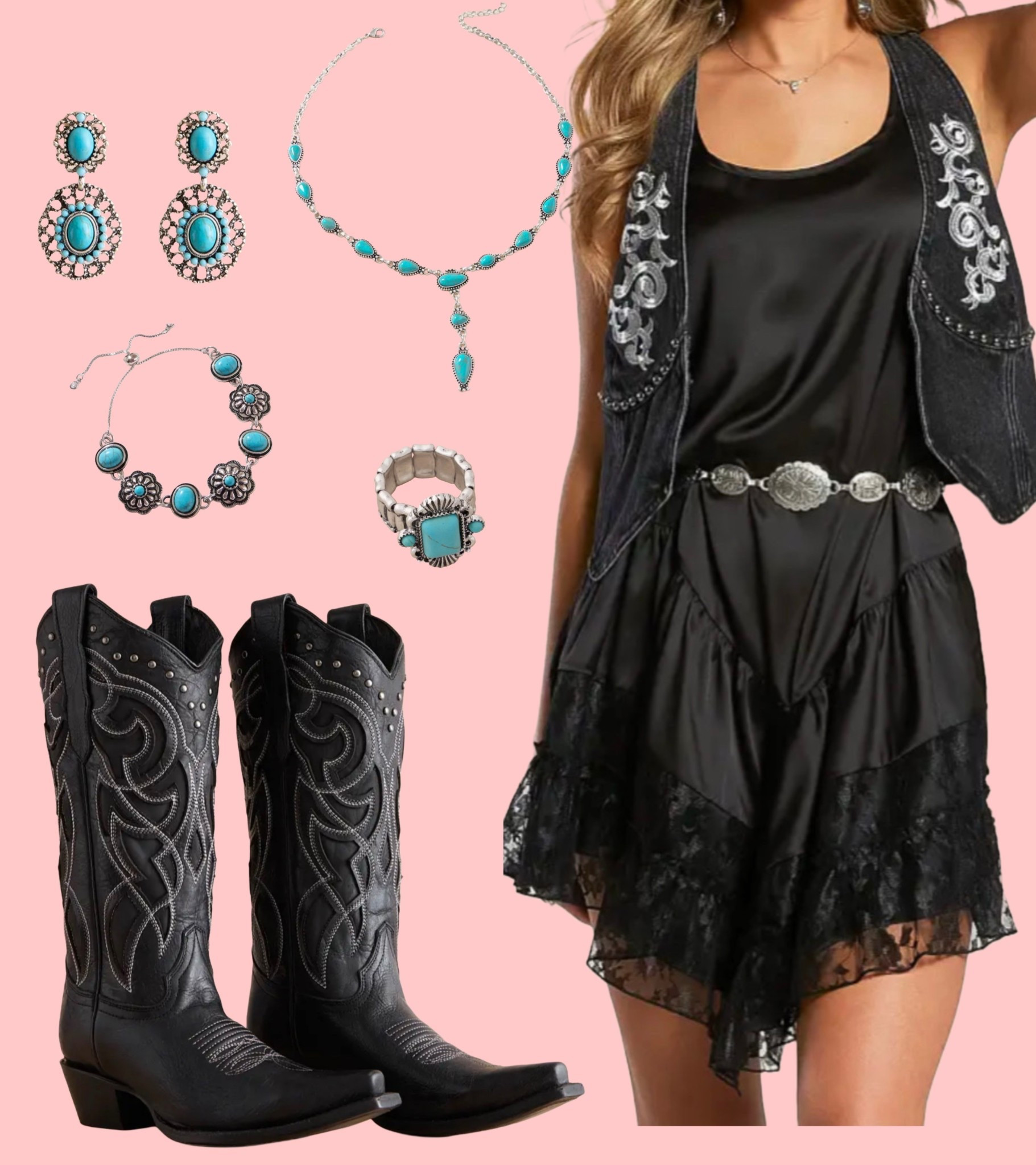 Edgy western outfit! 

#LTKStyleTip #LTKSeasonal #LTKShoeCrush