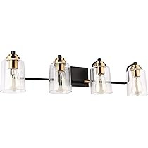 SOLFART Vintage Wall Lighting Bath Vanity Light Wall Decor Bathroom Light Fixtures (4 Lights-Excl... | Amazon (US)