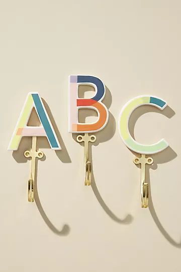 Ceramic Monogram Hook | Anthropologie (US)