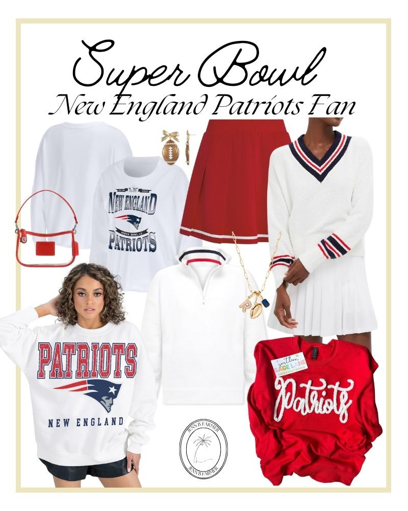 Shop these looks if you are a New England Patriots fan! These looks are selling out so shop while they last!


super bowl sunday, super bowl 2026, super bowl outfit, sweatshirt, tuckernuck, americana outfit, etsy, patriots 

 #LTKgrwm #LTKootd #LTKmomlife
