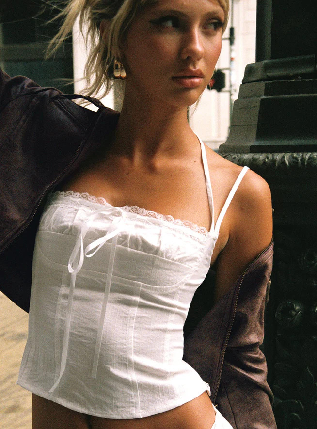 Trynia Top White | Princess Polly US