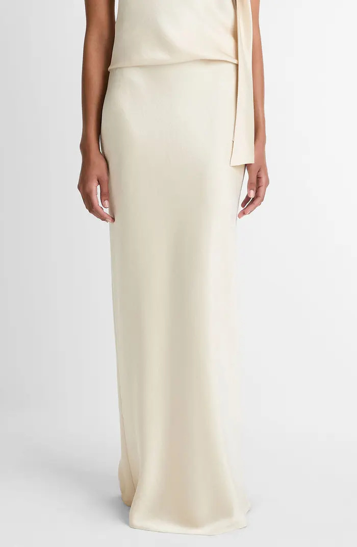 Satin Bias Column Skirt | Nordstrom