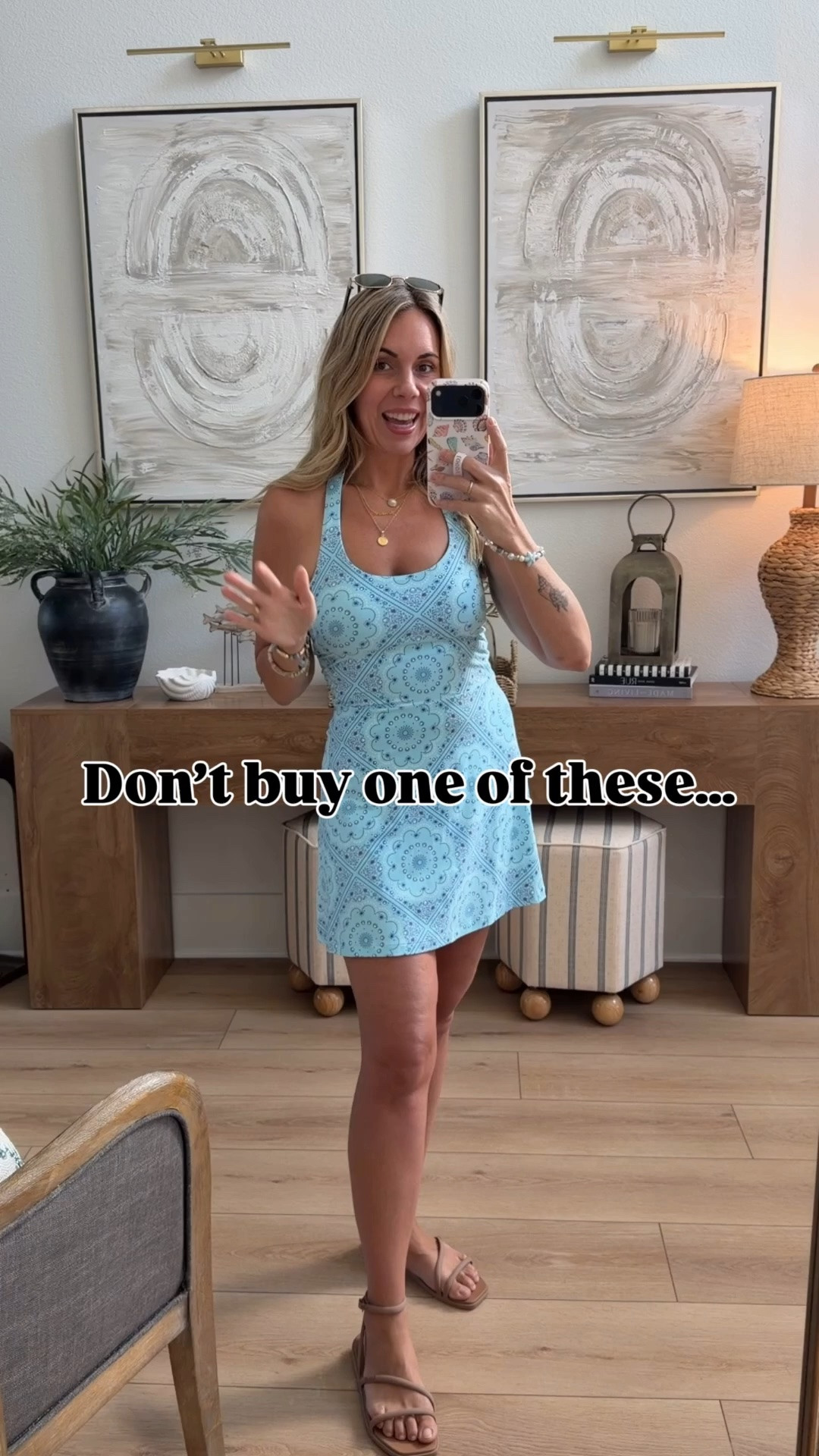 I’m wearing my true size small in this adorable halter top athletic dress and it fits like a glove. It does have pockets, a built-in bra, built-in shorts, and easy access to go to the potty. Which color you like more???? @Target #target #targetstyle

#LTKActive #LTKootd