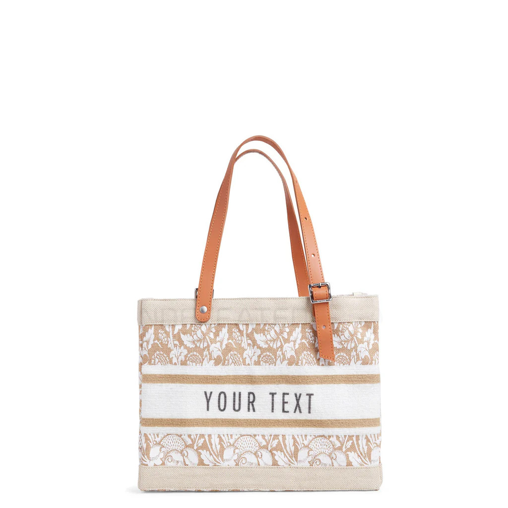 Petite Market Bag in White Porcelain with Adjustable Handle | Apolis