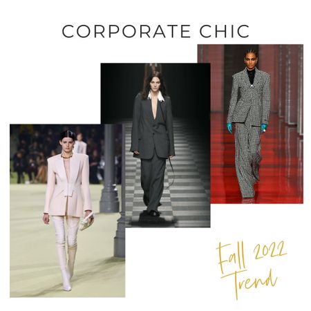 All season long, we’re sharing our shopping picks for a few Fall 2022 Trends

This week, we’re talking about Corporate Chic…or, as you might know it…suits! 

After a couple of years of dressing for comfort, this is a fun and welcome change.

The runway saw a lot of structured suits, but real life stores are still showing lots of oversized, relaxed silhouettes. Personally, I’m a fan of the latter–they’re really easy to wear, even for my casual lifestyle, and I love them paired with a graphic tee and sneakers. 

If you’re not on board with a full suit, add a great blazer to your wardrobe. That’s what we’re featuring in our picks this week. 

Head to our LTK shop to see blazers we’re loving right now,, and if you want to hear more about other Fall 2022 trends, listen to the Fall Trends episode of The Everyday Style School podcast.

#LTKstyletip #LTKSeasonal