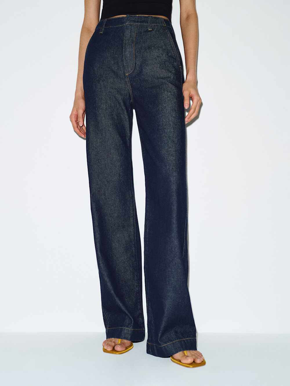 Graycen High Rise Denim Trouser Pant | Reformation (Global)