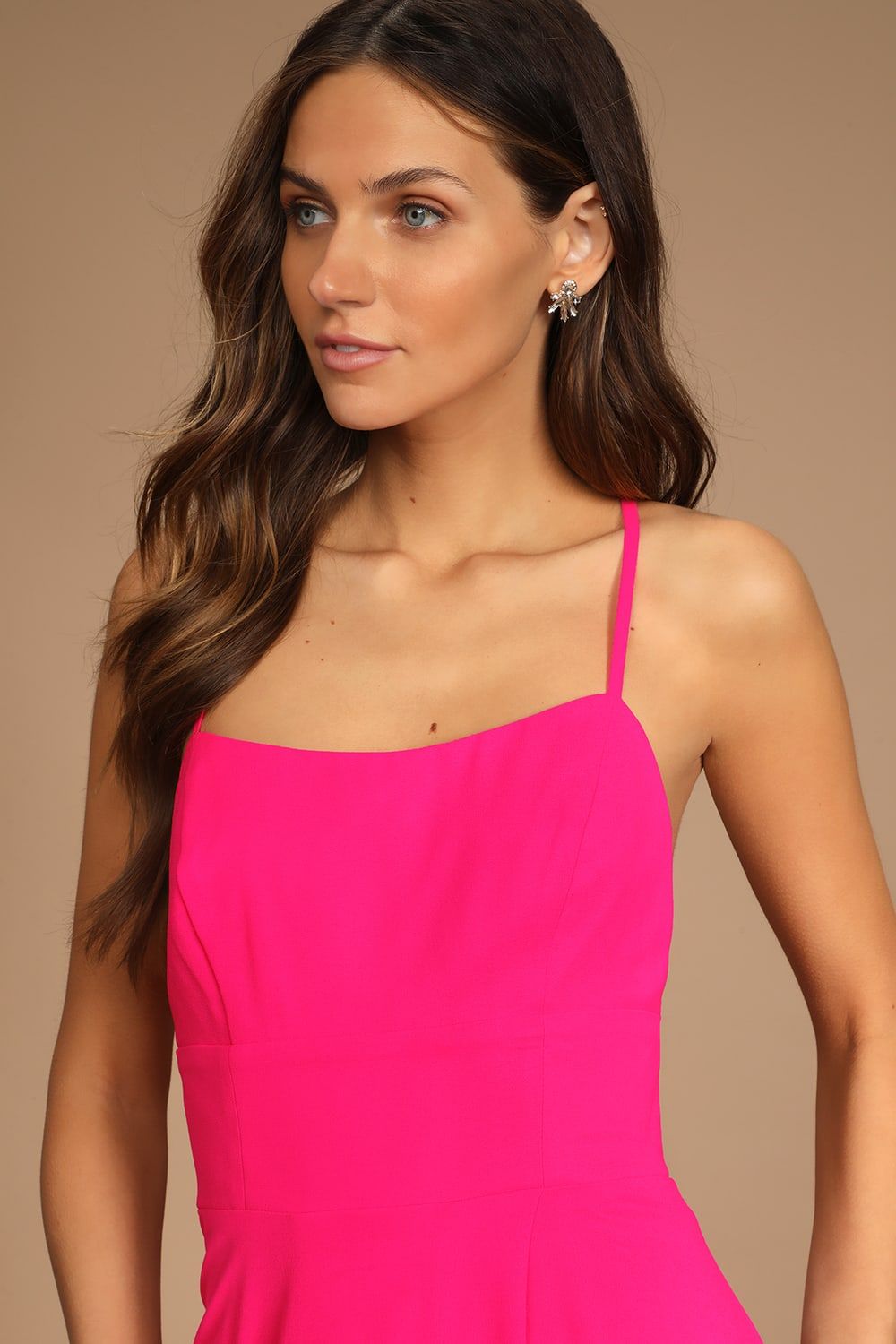 Dreamy Romance Hot Pink Backless Maxi Dress | Lulus (US)