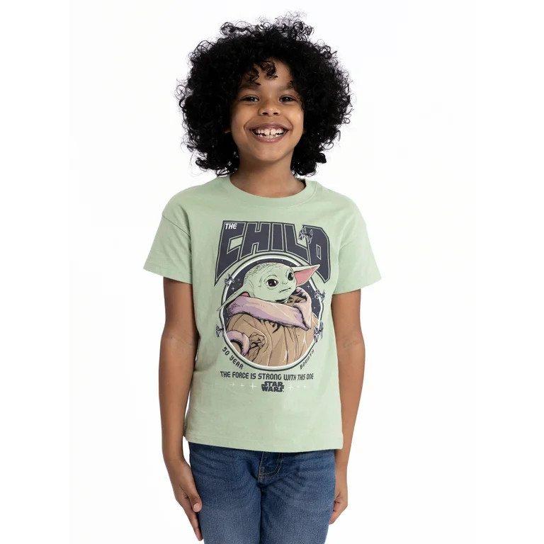 Star Wars Grogu Toddler Boys Short Sleeve Crewneck T-Shirt, Sizes 12M-5T | Walmart (US)