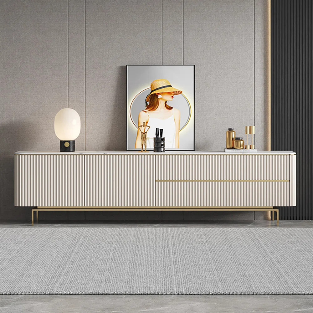 Modern Simple Light Luxury Rock Slab TV Stand | Wayfair North America