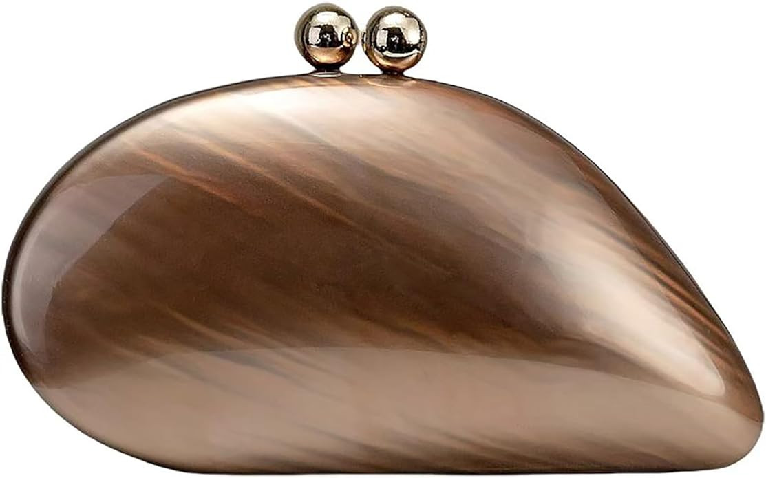 Acrylic Shell Shaped Wedding Evening Bag Formal Clutch Purses for Women | Amazon (US)