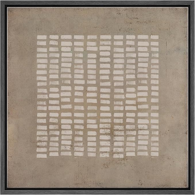 SIGNWIN Framed Canvas Print Wall Art Mid-Century Geometric Line Pattern Abstract Shapes Illustrat... | Amazon (US)