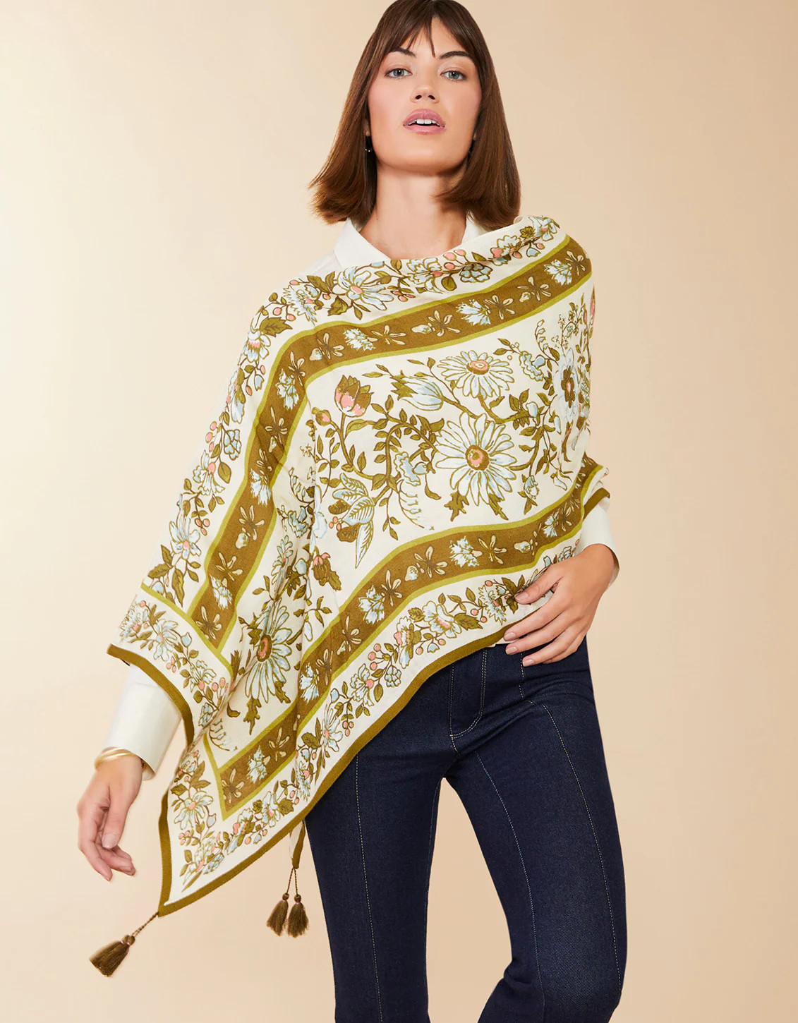 Topper Mystic Moss Floral Border | Spartina 449