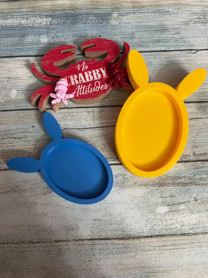 Bunny Hermit Crab Food Dish – Easter - Etsy | Etsy (US)