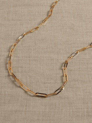 Ravena Paperclip Chain Necklace by Aureus + Argent | Banana Republic (US)