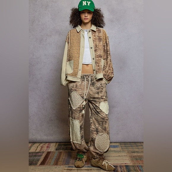 POL “ Heart Pop Joggers “ | Tan Camo | Poshmark