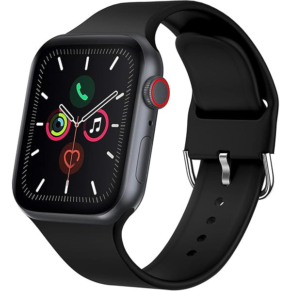 TreasureMax Sport Band Compatible with Apple Watch Bands 38mm 40mm 42mm 44mm, Soft Silicone Repla... | Amazon (US)