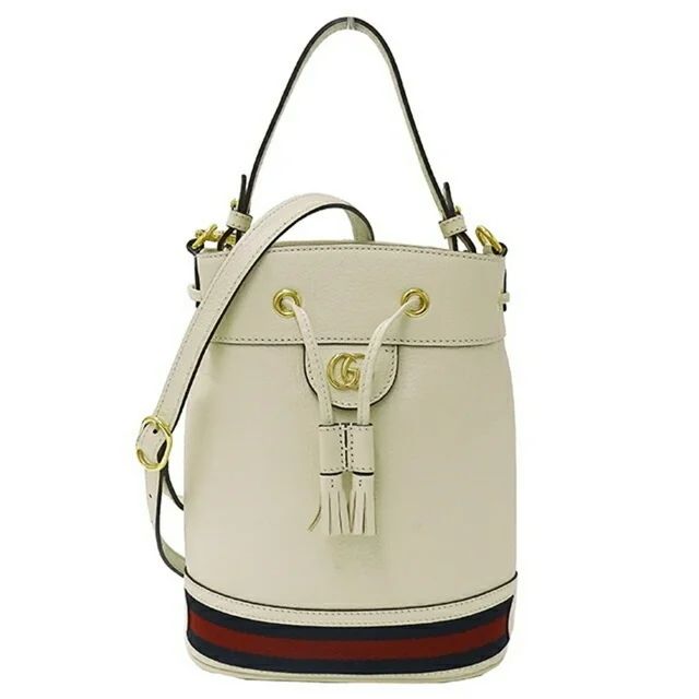 Pre-Owned Gucci GUCCI Bag Women's Ophidia Handbag Shoulder 2way Leather GG Small Bucket White 719... | Walmart (US)