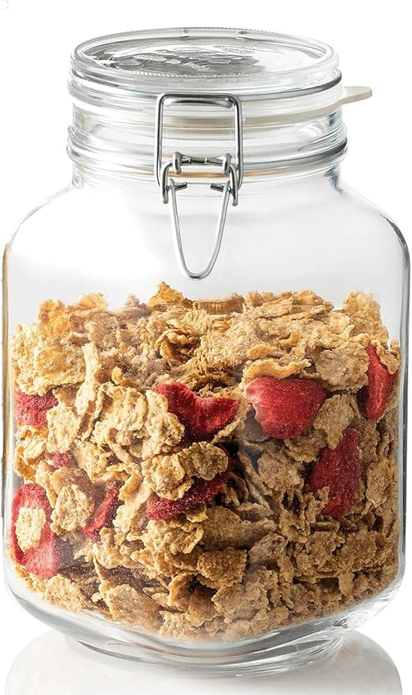 Bormioli Rocco Fido Glass Canning Jar Italian 67¾ oz-2 Liter, 67.75 oz, Clear | Amazon (US)