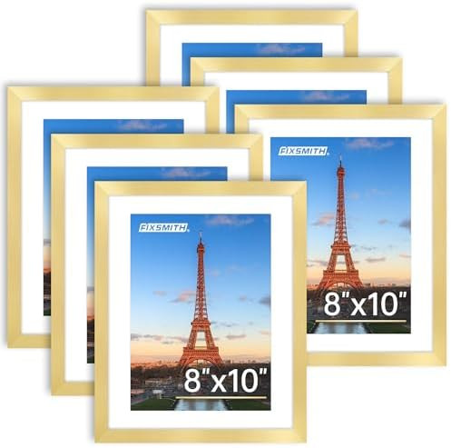 FIXSMITH 8x10 Picture Frame Bulk-6 Pack, Gold Picture Frames Collage Wall Decor, Wall & Tabletop ... | Amazon (CA)
