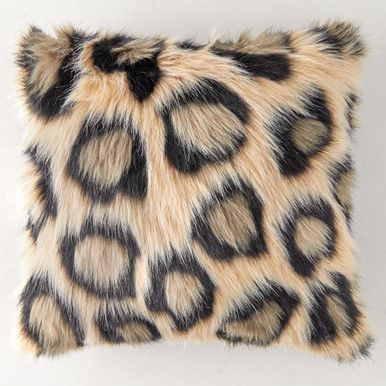 Leopard Pillow 18" - Black | Z Gallerie