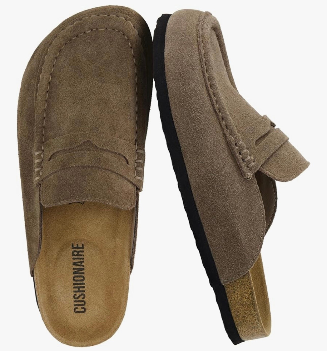 Bargain Suede Backless Loafers 
